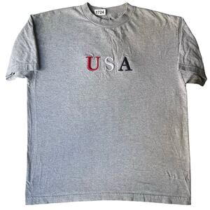 Intex Men’s Short Sleeve T-shirt size L, Solid Gray, USA